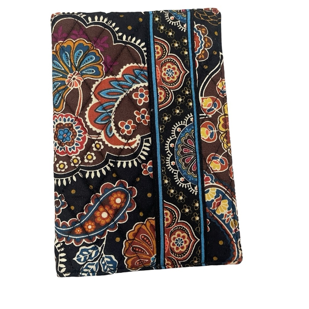 Vera Bradley Kensington Retired Brown Quilted Paisley Notebook Journal Cover